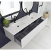 Vitri 72 Cloud White Double Sink Bathroom Vanity with VIVA 