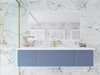 Vitri 72 Nautical Blue Single Sink Bathroom Vanity with VIVA