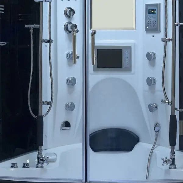 White Valencia Steam Shower - Bathroom Products