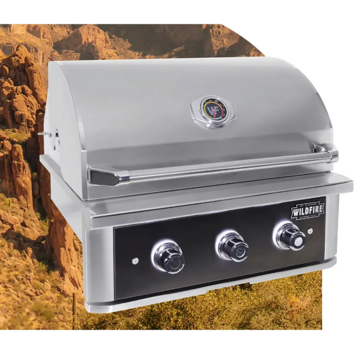 Wildfire Ranch PRO 30 Built-In Gas Grill 304 SS - NG - Grill