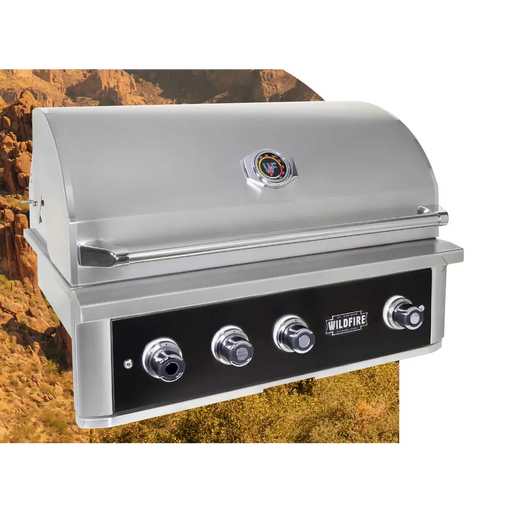Wildfire Ranch PRO 36 Built-In Gas Grill 304 SS - LP - Grill