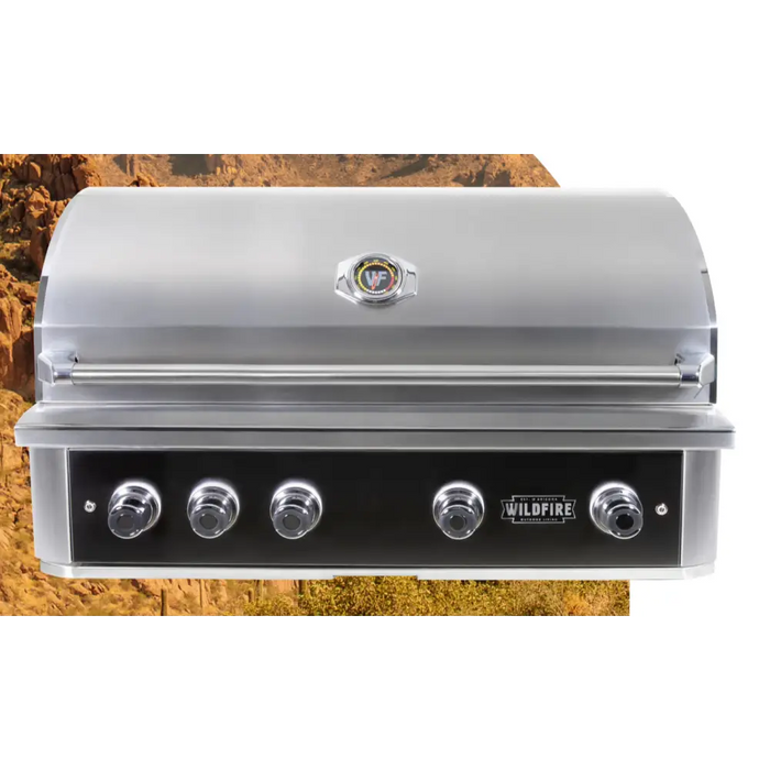 Wildfire Ranch PRO 42 Built-In Gas Grill 304 SS - LP - Grill