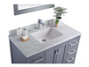 Wilson 42 Grey Bathroom Vanity with White Carrara Marble