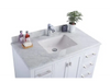 Wilson 42 White Bathroom Vanity with White Carrara Marble