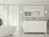 Wimbledon 60 White Double Sink Bathroom Vanity with White