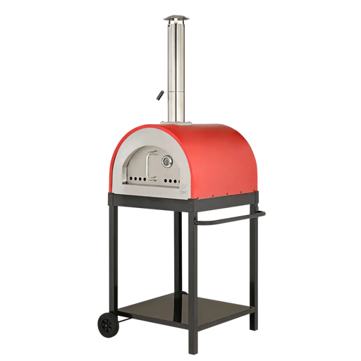 WPPO Traditional 25-Inch Eco Wood Fired Pizza Oven - Red - 