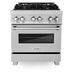30 4.0 cu. ft. Dual Fuel Range with Gas Stove and Electric