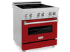 30 4.0 cu. ft. Induction Range in DuraSnow with a 4 Element
