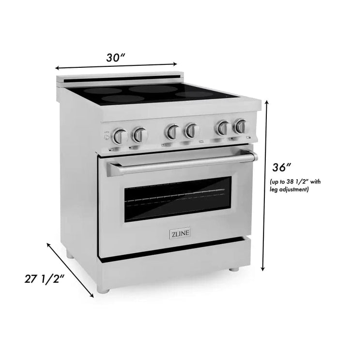 30 4.0 cu. ft. Induction Range with a 4 Element Stove