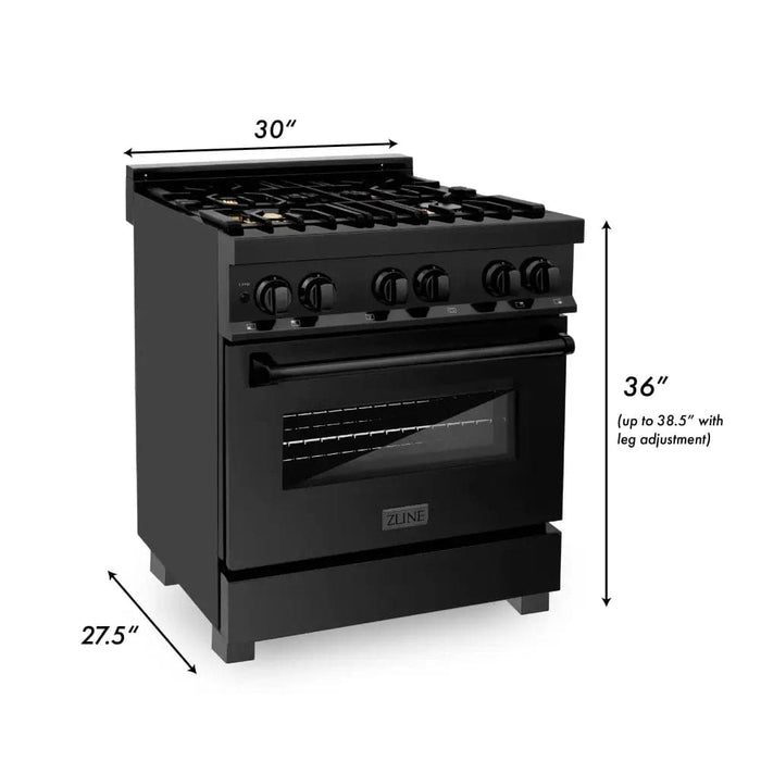30 in. 4.0 cu. ft. Dual Fuel Range with Gas Stove