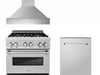 30 Kitchen Package with DuraSnow® Stainless Dual Fuel Range