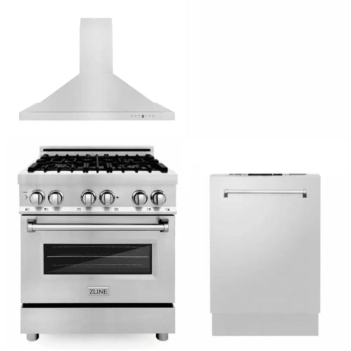 30 Kitchen Package with Stainless Steel Dual Fuel Range