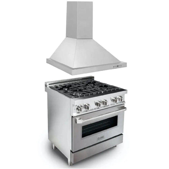 30 Kitchen Package with Stainless Steel Dual Fuel Range