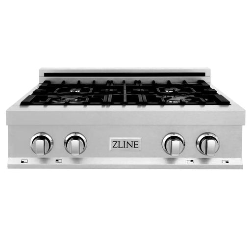 30 Porcelain Gas Stovetop in ZLINE DuraSnow Stainless Steel®