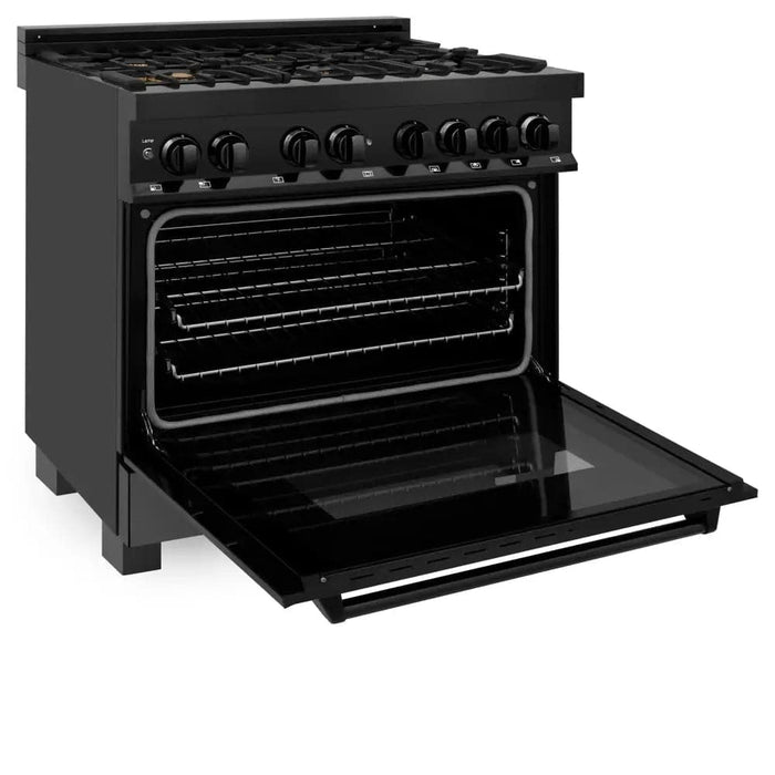 36 4.6 cu. ft. Dual Fuel Range with Gas Stove and Electric