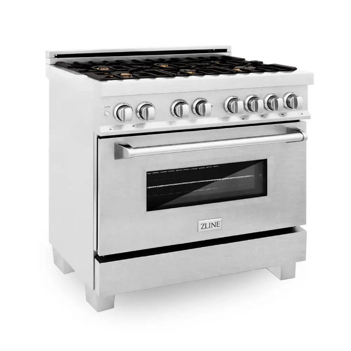 36 4.6 cu. ft. Dual Fuel Range with Gas Stove and Electric
