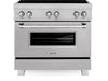 36 4.6 cu. ft. Induction Range in DuraSnow with a 4 Element