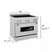 36 4.6 cu. ft. Induction Range in DuraSnow with a 4 Element