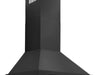 36 Black Stainless Steel Range Hood with Accent Handle