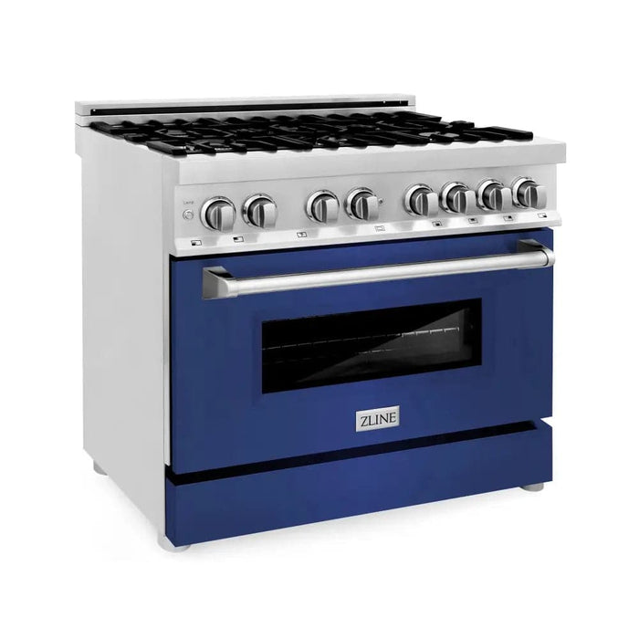 36 Dual Fuel Range with Gas Stove and Electric Oven in