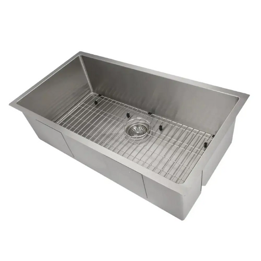 36 Meribel Undermount Single Bowl Kitchen Sink with Bottom