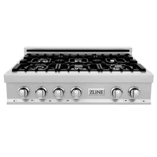 36 Porcelain Gas Stovetop in DuraSnow® Stainless Steel