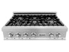 36 Porcelain Gas Stovetop in DuraSnow® Stainless Steel