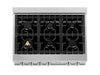 36 Porcelain Gas Stovetop in DuraSnow® Stainless Steel