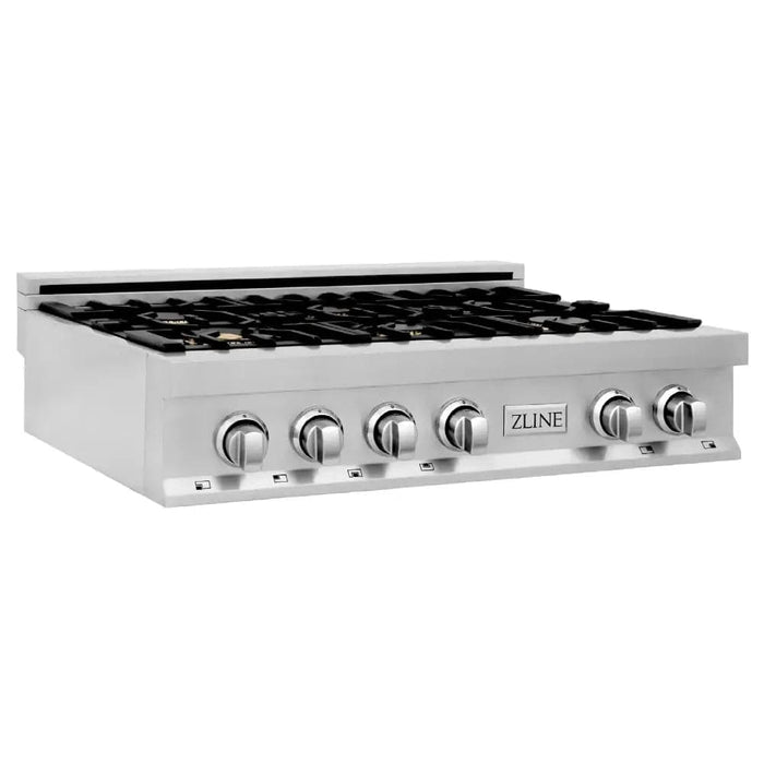 36 Porcelain Gas Stovetop with 6 Gas Burners (RT36) -