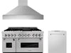 48 Kitchen Package with DuraSnow® Stainless Dual Fuel Range