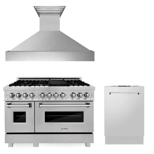 48 Kitchen Package with DuraSnow® Stainless Dual Fuel Range