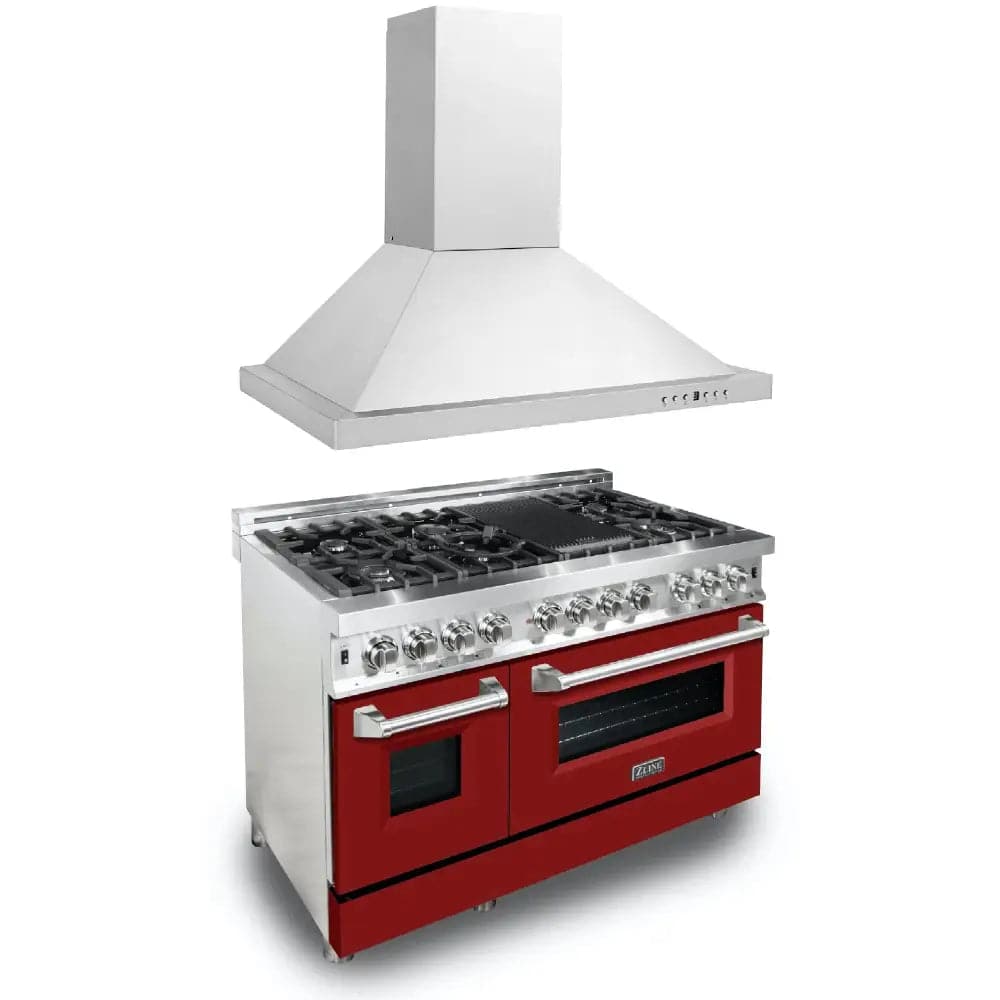 48 Kitchen Package with Stainless Steel Dual Fuel Range