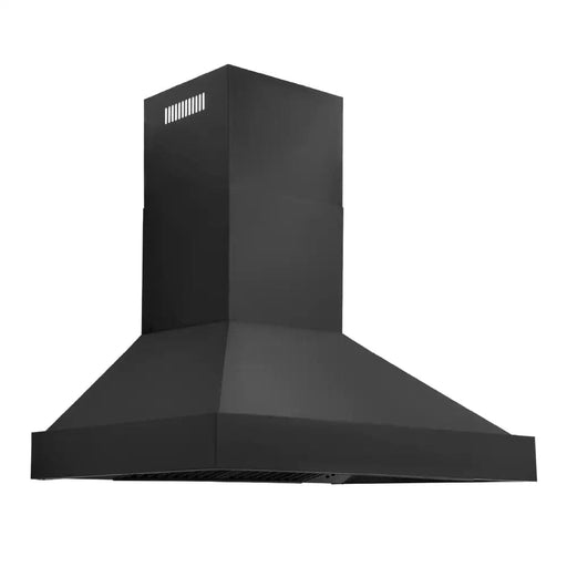 Black Stainless Steel Wall Mount Range Hood (BS655N) - 30