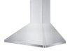 Convertible Vent Wall Mount Range Hood in Stainless Steel