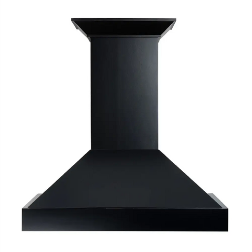 Convertible Vent Wooden Wall Mount Range Hood in Black