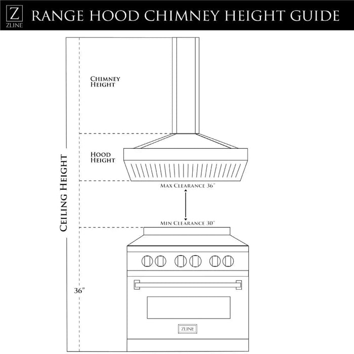 Wall Mount Range Hood in Stainless Steel (KN6) - Kitchen